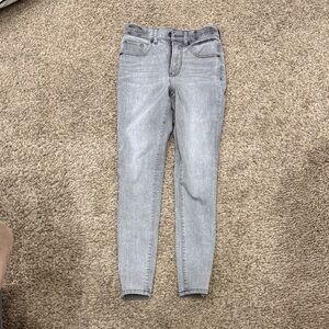 Express Light Gray Skinny Jeans